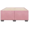 Cadre de lit sans matelas rose 120x200 cm velours