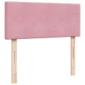 cadre de lit avec matelas Rose 120x200 cm Velours