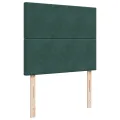cadre de lit avec matelas vert foncé 120x190 cm