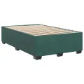 cadre de lit avec matelas vert foncé 120x190 cm