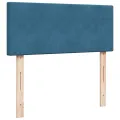 cadre de lit et matelas bleu foncé 120x190cm velours