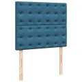cadre de lit et matelas bleu 120x190 cm velours