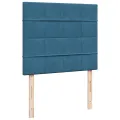 cadre de lit et matelas bleu 120x190 cm velours