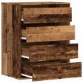 Commode d'angle vieux bois 60x41x76 cm bois d'ingénierie