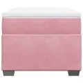 cadre de lit avec matelas Rose 90x200 cm Velours