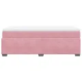 cadre de lit avec matelas Rose 90x200 cm Velours