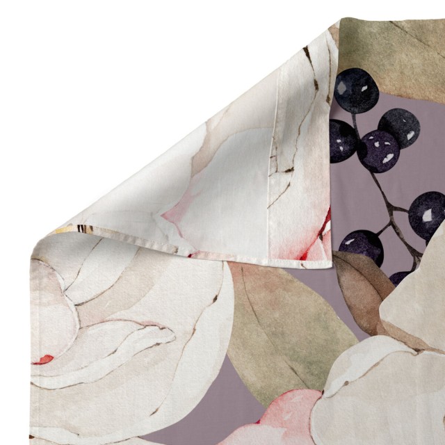 Bovenblad HappyFriday White peonies Multicolour 260 x 270 cm