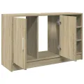 Armoire d'évier chêne sonoma 90x29x55 cm bois d'ingénierie