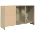 Armoire d'évier chêne sonoma 90x29x55 cm bois d'ingénierie
