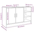 Armoire d'évier chêne sonoma 90x29x55 cm bois d'ingénierie