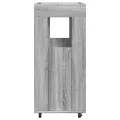 Chariot de bar sonoma gris 60x39,5x89 cm bois d'ingénierie