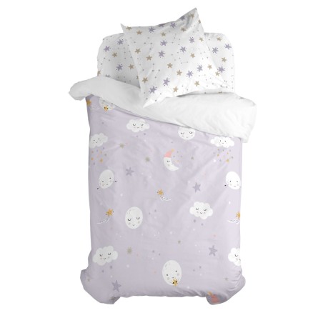 Set di copripiumino HappyFriday Moshi Moshi Moons Multicolore Singolo