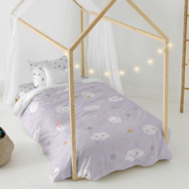 Dekbedovertrek set HappyFriday Moshi Moshi Moons Multicolour Bed van 8