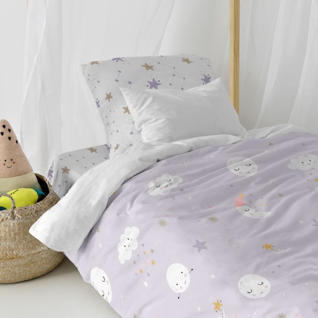 Dekbedovertrek set HappyFriday Moshi Moshi Moons Multicolour Bed van 8