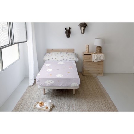 Juego de Sábanas HappyFriday Moshi Moshi Moons Multicolor Cama de 80/