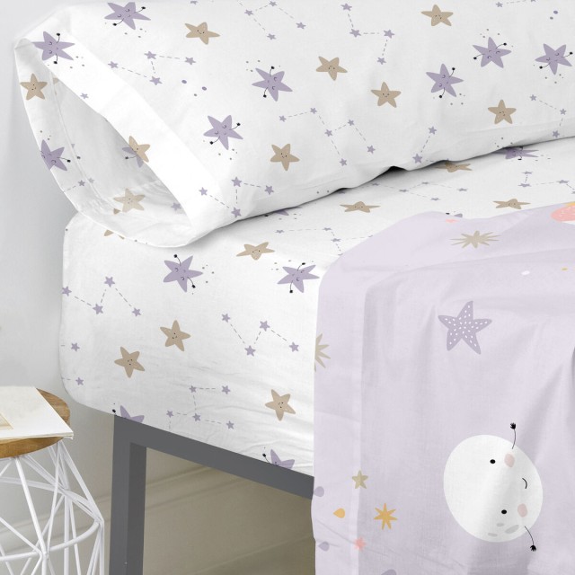 Drap housse HappyFriday MOSHI MOSHI Multicouleur Lit 1 persone 28 x 2