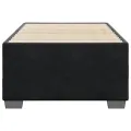 Cadre de lit sans matelas noir 80x200 cm velours