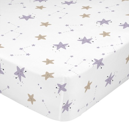 Fitted bottom sheet HappyFriday MOSHI MOSHI Multicolour Single 28 x 2