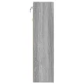 Armoire à vitrine sonoma gris 100x15x58 cm bois d'ingénierie