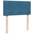 cadre de lit avec matelas Bleu foncé 90x190 cm