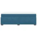 cadre de lit avec matelas Bleu foncé 90x190 cm