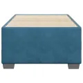 Cadre de lit sans matelas bleu 90x190 cm velours