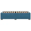 Cadre de lit sans matelas bleu 90x190 cm velours