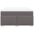 cadre de lit avec matelas Gris 140x200 cm Similicuir