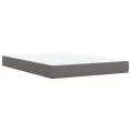 cadre de lit avec matelas Gris 140x200 cm Similicuir