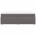 cadre de lit avec matelas Gris 140x200 cm Similicuir