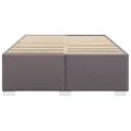 Cadre de lit sans matelas gris 140x200 cm similicuir