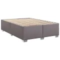 Cadre de lit sans matelas gris 140x200 cm similicuir