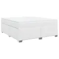 cadre de lit avec matelas Blanc 180x200cm Similicuir