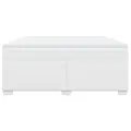 cadre de lit avec matelas Blanc 180x200cm Similicuir