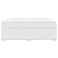 cadre de lit avec matelas Blanc 180x200cm Similicuir
