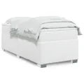 cadre de lit avec matelas Blanc 100x200cm Similicuir