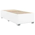 cadre de lit avec matelas Blanc 100x200cm Similicuir