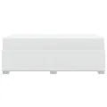 cadre de lit avec matelas Blanc 100x200cm Similicuir