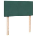 cadre de lit et matelas Vert foncé 80x200 cm Velours