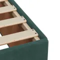 cadre de lit et matelas Vert foncé 80x200 cm Velours