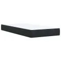 cadre de lit avec matelas Noir 90x190 cm Velours