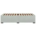 Cadre de lit sans matelas gris clair 90x200 cm velours