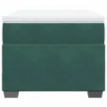 cadre de lit et matelas Vert foncé 80x200 cm Velours