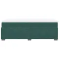 cadre de lit et matelas Vert foncé 80x200 cm Velours