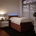 cadre de lit et matelas Rose 80x200 cm Velours
