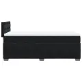 cadre de lit avec matelas noir simple velours