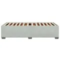Cadre de lit sans matelas gris clair 80x200 cm velours