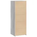 Buffet haut sonoma gris 45x41x124 cm bois d'ingénierie