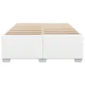 Cadre de lit sans matelas blanc 140x190 cm similicuir