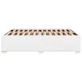 Cadre de lit sans matelas blanc 140x190 cm similicuir